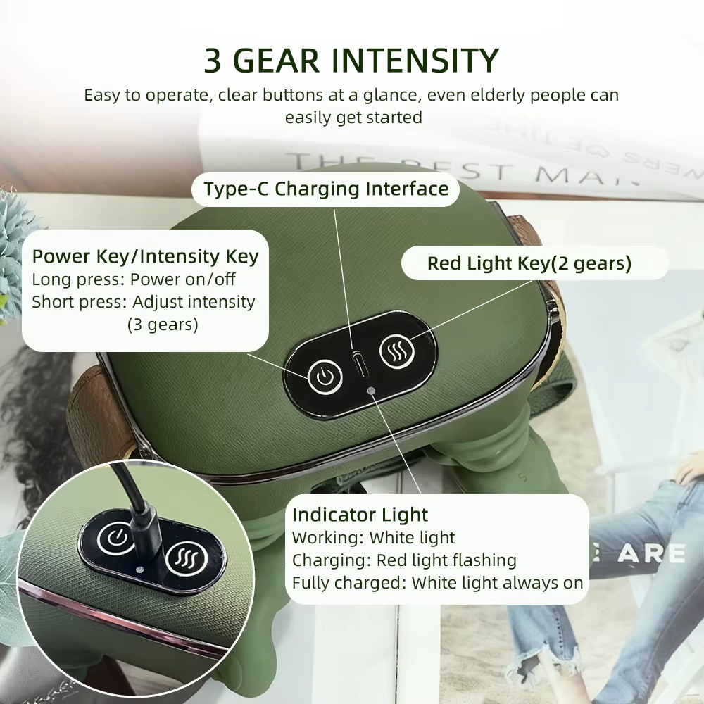 Masseur viral Tiny Hands  avec batterie intégrée et fonction chauffante 4D : Cou & Épaule