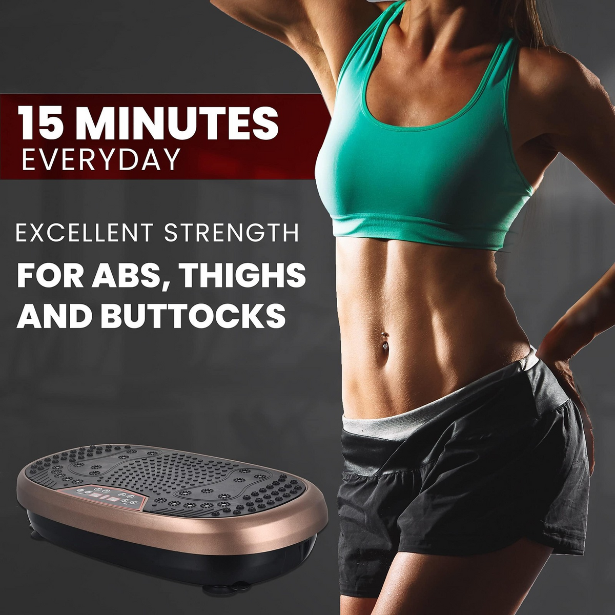 Plateforme Vibrante Ultra-Ultrathin- Bluetooth – Transformez Votre Corps Sans Salle de Sport