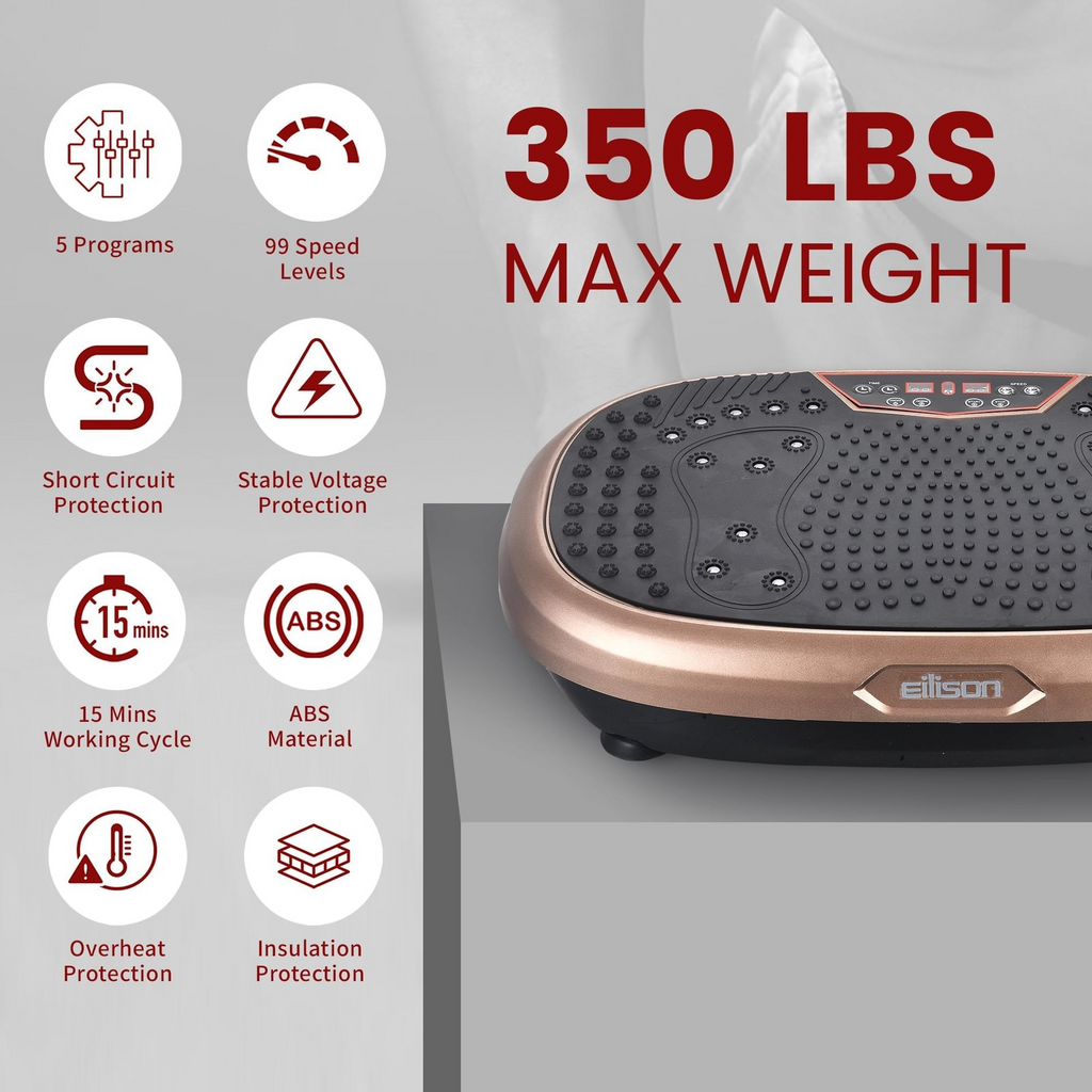 Plateforme Vibrante Ultra-Ultrathin- Bluetooth – Transformez Votre Corps Sans Salle de Sport