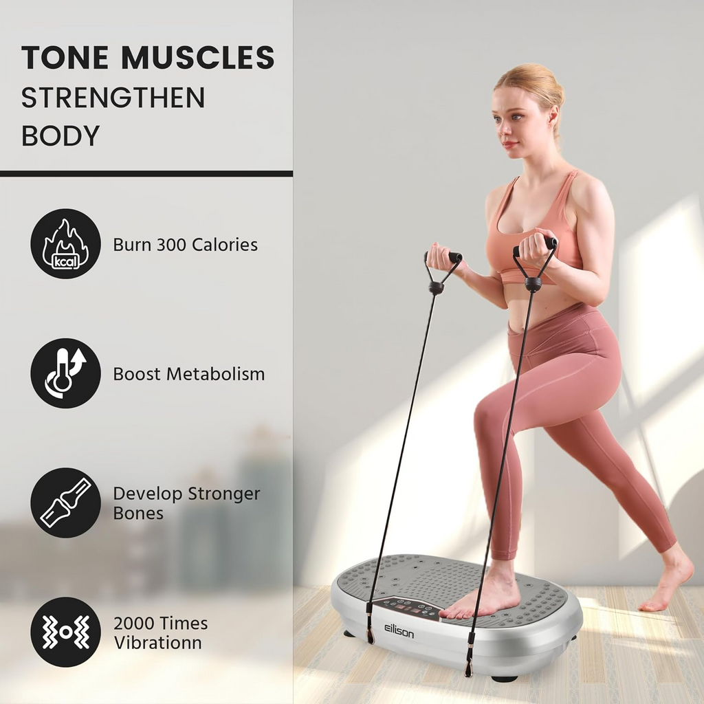 Plateforme Vibrante Ultra-Ultrathin- Bluetooth – Transformez Votre Corps Sans Salle de Sport